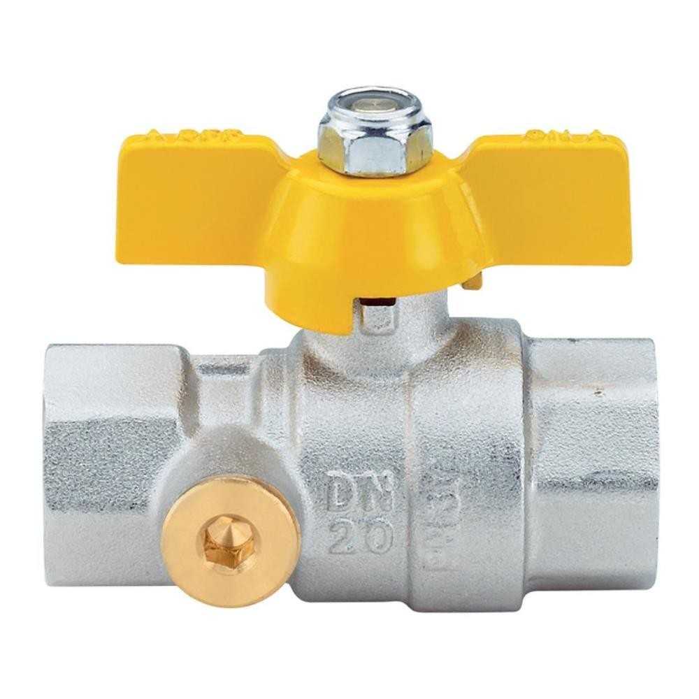 Valvola sfera ff 3/4 dritta gas post contatore - Enolgas