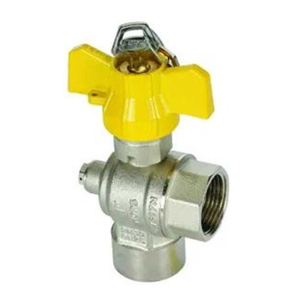 Valvola sfera ff 1 squadra gas post contatore serratura