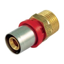 Raccordo dritto per tubo multistrato 20xM3/4 pressare