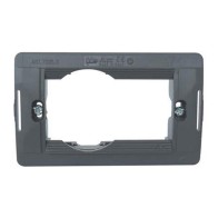 Supporto 3 moduli + schuko...