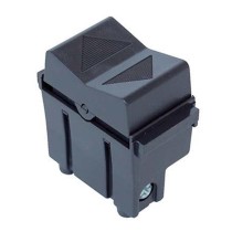 Pulsante unipolare doppio nero - serie ARC Marlanvil