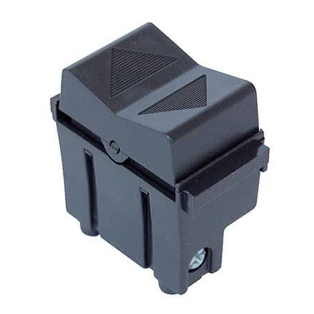 Pulsante unipolare doppio nero - serie ARC Marlanvil