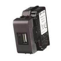 Presa USB 5V 1 porta antracite - serie Onda Marlanvil