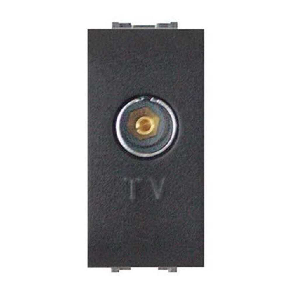 Presa TV femmina passante antracite - serie Onda Marlanvil