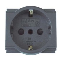 Presa 16A schuko nero - serie ARC Marlanvil