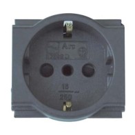 Presa 16A schuko nero -...