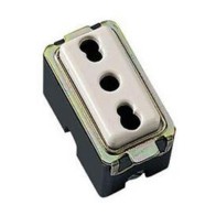 Presa 16A bipasso bianca -...