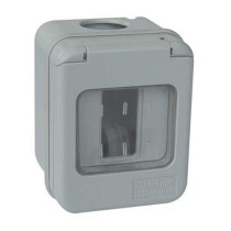 Contenitore a 1 modulo grigio per frutti serie Venus IP40 Marlanvil