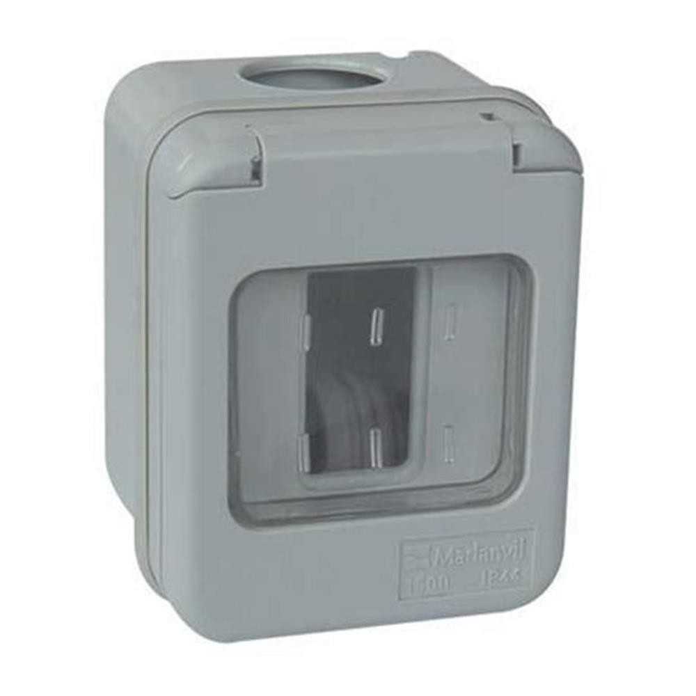 Contenitore a 1 modulo grigio per frutti serie Venus IP40 Marlanvil