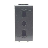 Presa 16A bipasso antracite...