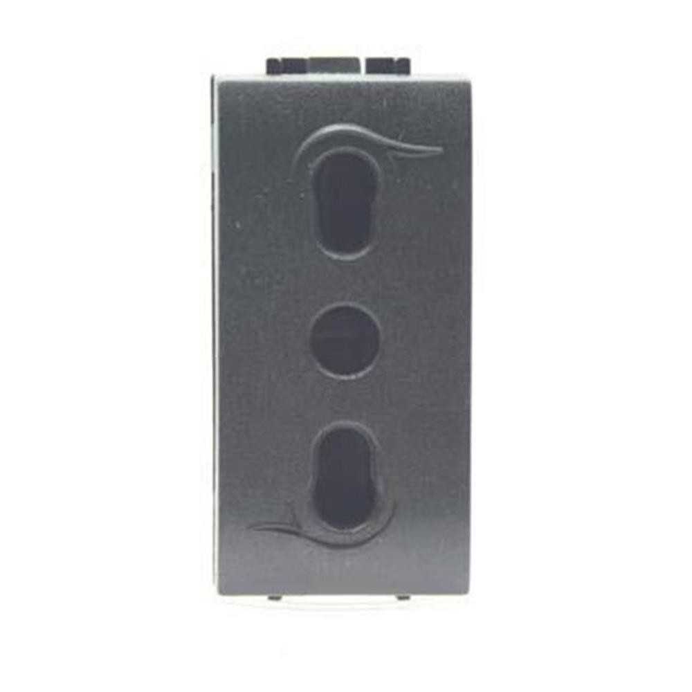 Presa 16A bipasso antracite - serie Onda Marlanvil