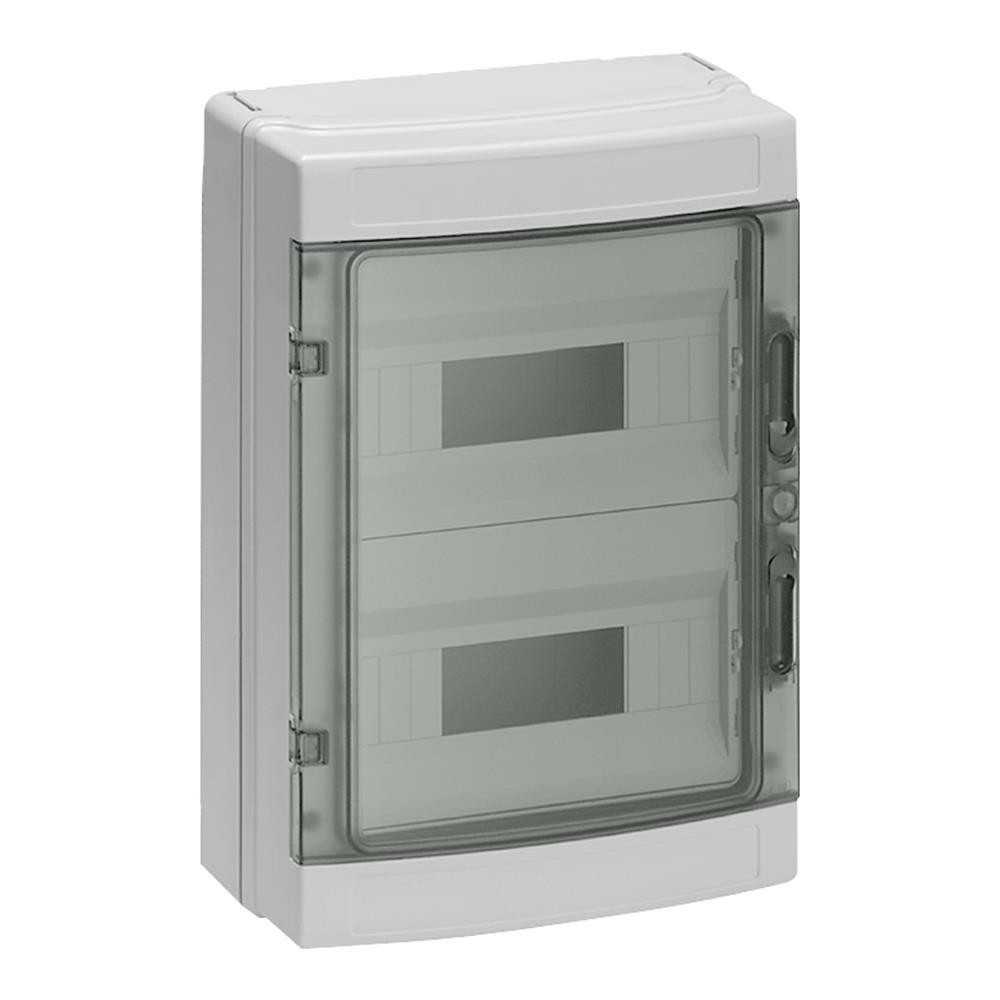 Centralino da parete con guida din 36 moduli IP65 2 file - Simbox Siemens