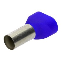 Capicorda terminale 2.5X10 doppio isolato blu - cembre
