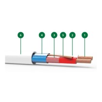 Cavo security allarme 2x0.50 + 4x0.22 - matassa 100 mt