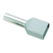 Capicorda terminale 0.75X8 doppio isolato grigio - cembre