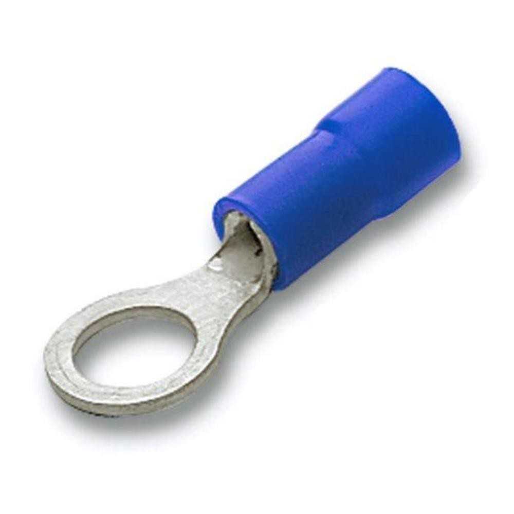 Capicorda occhiello 1.5-2.5mm isolato foro 4 blu - cembre