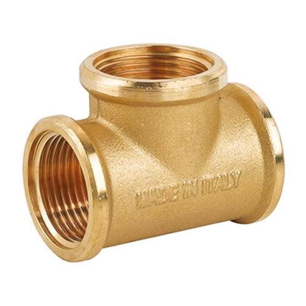 Raccordo a tee in ottone giallo F1/2 - Fig.130 - Icma
