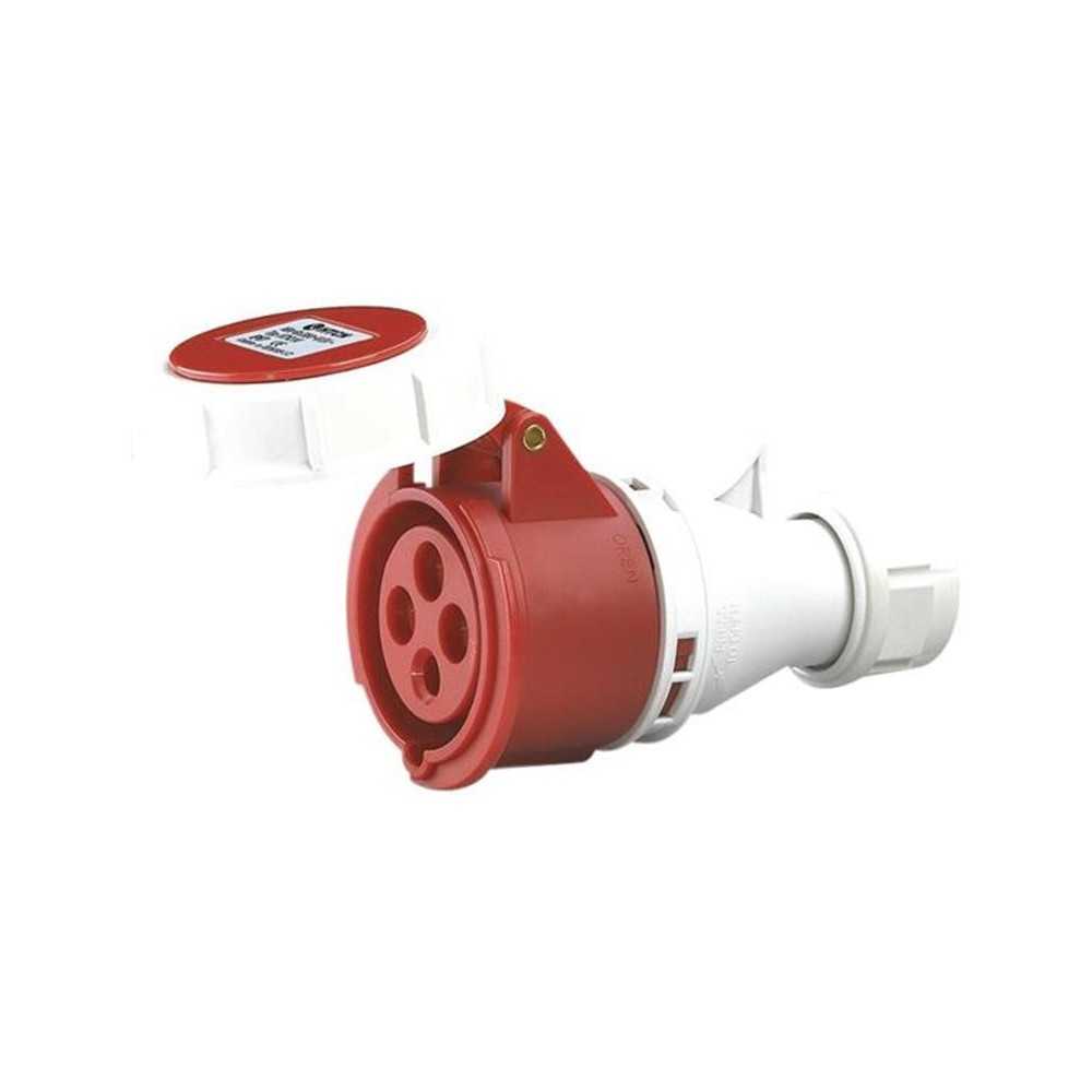 Presa volante 3P+T 16A 400V con blocco - Elmark