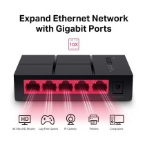 Switch desktop 5 porte 10/100/1000 MPS - Mercusys