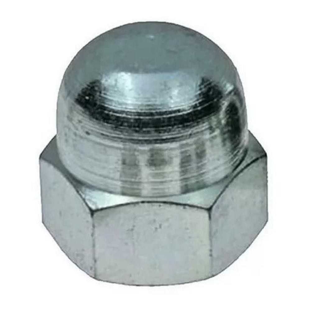 Dado M12 cieco con testa esagonale in acciaio zincato - sfuso