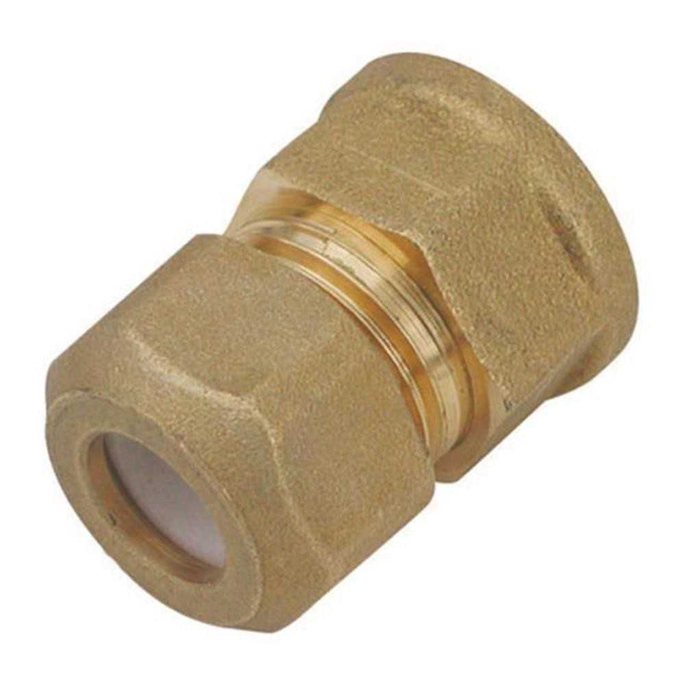 Raccordo dritto per tubo rame 22x3/4 femmina - ogiva teflon