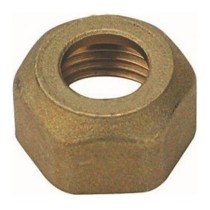 Dado di bloccaggio per tubo rame 10x1/2 - ogiva teflon