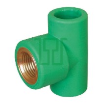 Raccordo a tee polipropilene F1/2xF20 PPR