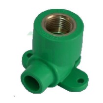 Raccordo a gomito in polipropilene flangiato F1/2xM20 PPR