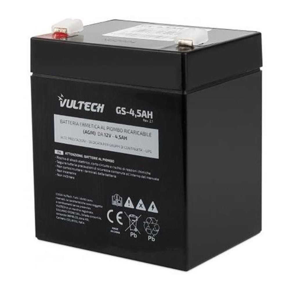 Batteria ricaricabile 12V 4.5AH - Vultech
