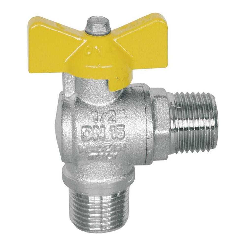 Valvola sfera mm 1/2 squadra gas farfalla