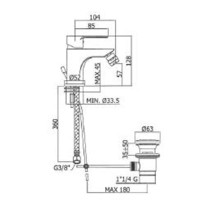 Blu - Miscelatore bidet - Paffoni