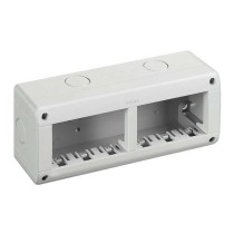 Contenitore a 6 moduli grigio per frutti serie Matix IP40 BTicino