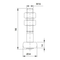 Deviatore 34 mm con rullo in acciaio - Comunello