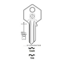 Chiave cilindro per la duplicazione yale ya6r