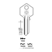 Chiave cilindro per la duplicazione yale ya227