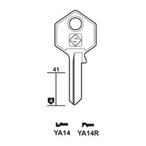 Chiave cilindro per la duplicazione yale ya14