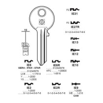 Chiave cilindro per la duplicazione iseo ie9
