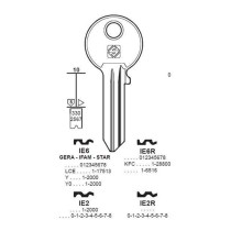 Chiave cilindro per la duplicazione iseo ie6