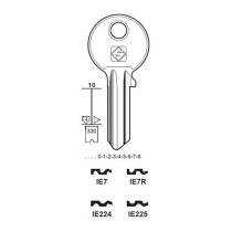 Chiave cilindro per la duplicazione iseo ie225 universal