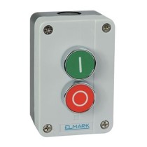 Pannello 2 pulsanti con ritorno No+NC IP44 - Elmark