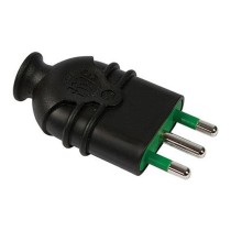 Spina 16A italiana nera infrangibile - Fanton