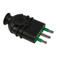 Spina 16A italiana nera...