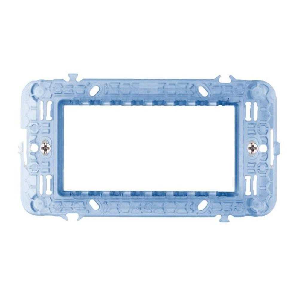 Supporto 4 moduli universale con viti - serie Ave Tekla