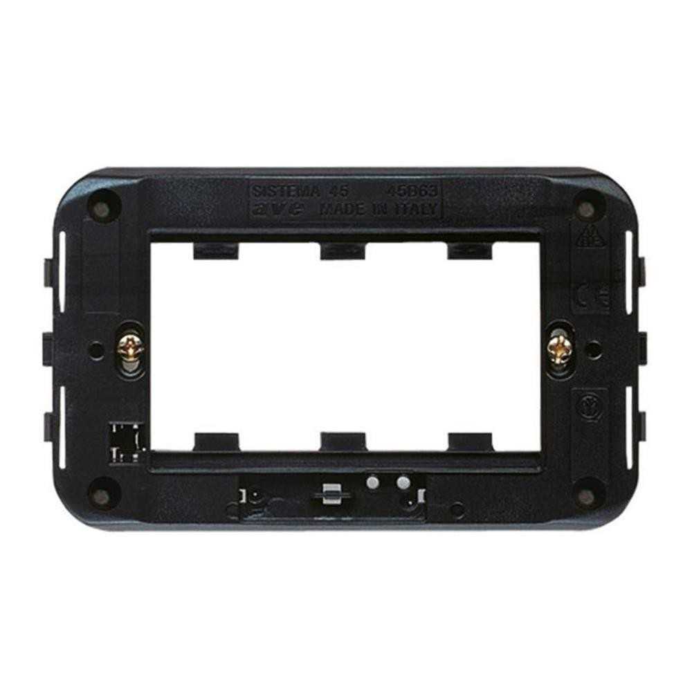 Supporto 3 moduli - serie Ave S45