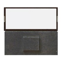 Pulsante 1P 10A portanome nero - serie Ave S45 Noir