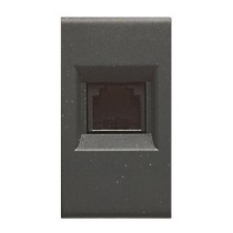 Presa telefonica RJ11 nero - serie Ave S45 Noir
