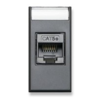 Presa lan RJ45 cat5 grigio tekla - serie Ave Tekla
