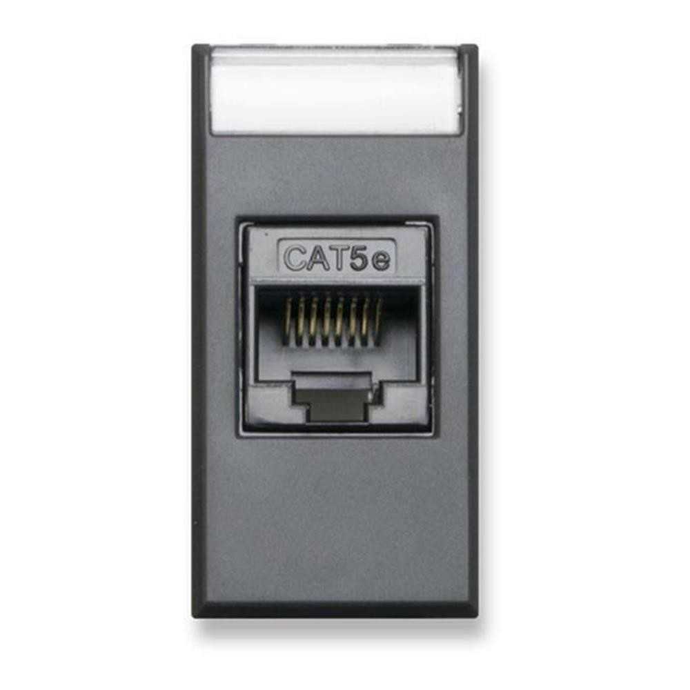 Presa lan RJ45 cat5 grigio tekla - serie Ave Tekla