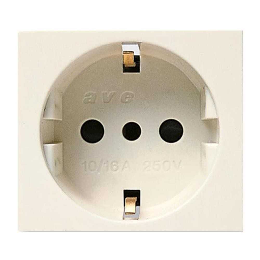 Presa 16A schuko bianco - serie Ave S45