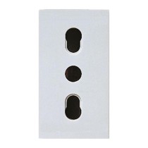 Presa 16A bipasso bianco - serie Ave S45